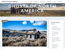 Tablet Screenshot of ghostsofnorthamerica.com